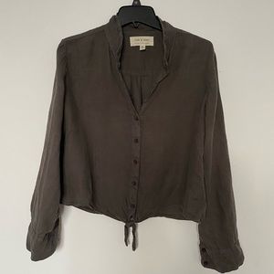 Cloth & Stone women’s crop linen top